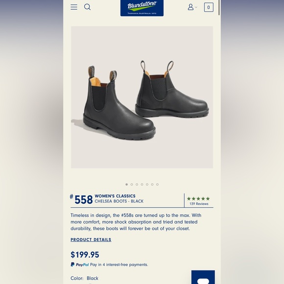 Women’s Blundstones Black - Picture 3 of 8